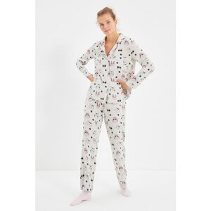 Trendyol Multi Colored Woven Viscose Pajamas Set