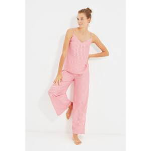 Trendyol Pink Woven Pajamas Set