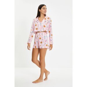 Trendyol Multi Color Printed Woven Pajamas Set