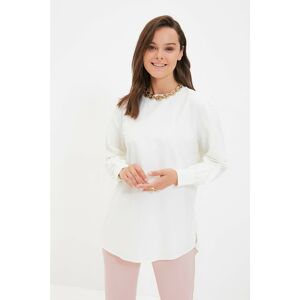 Trendyol Ecru Crew Neck Tunic