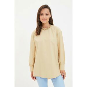 Trendyol Beige Crew Neck Tunic