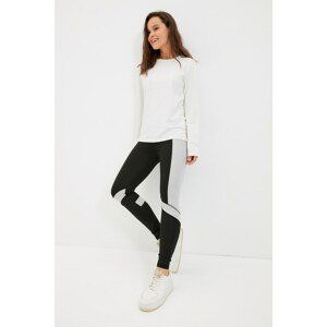 Trendyol Black Color Paneled Sports Leggings