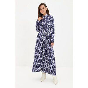 Trendyol Blue Shirt collar Dress