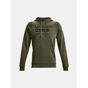 Under Armour Sweatshirt RIVAL FLC SIGNATURE HD-GRN - Men's