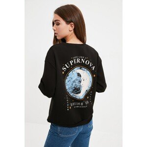 Trendyol Sweatshirt - Black - Regular