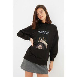 Trendyol Black Knitted Sweatshirt