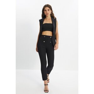 Trendyol Black Buttoned Trousers