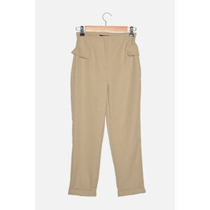 Trendyol Mink Petite Pocketed Trousers