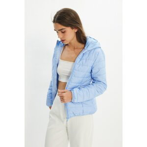 Trendyol Blue Hooded Quilted Down Jacket