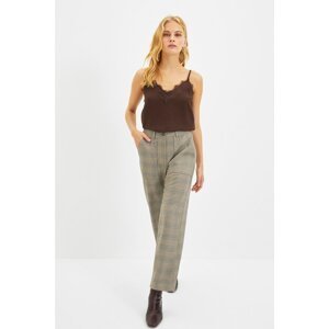 Trendyol Gray Straight Trousers