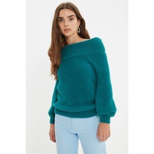 Trendyol Blue Carmen Collar Knitwear Sweater