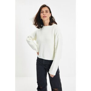 Trendyol Ecru Button Detailed Knitwear Sweater
