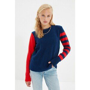 Trendyol Navy Striped Knitwear Sweater