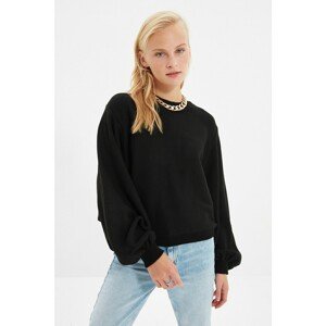 Trendyol Black Balloon Sleeve Detailed Knitwear Sweater