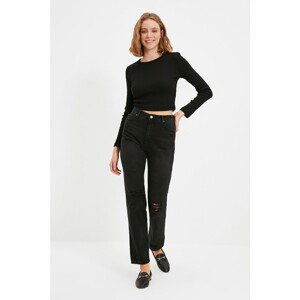 Trendyol Black 100% Organic Cotton High Waist Bootcut Jeans