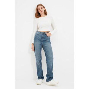 Trendyol Blue High Waist 90's Wide Leg Jeans