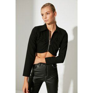 Trendyol Black Zipper Shirt