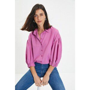 Trendyol Purple Balloon Sleeve Shirt