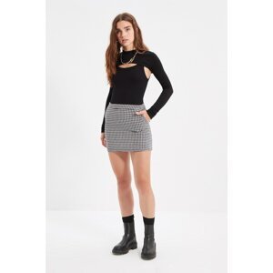 Trendyol Black Crowbar Skirt