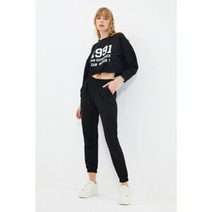 Trendyol Black Knitted Tracksuit Set