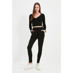 Trendyol Black Tall Knitted Sweatpants