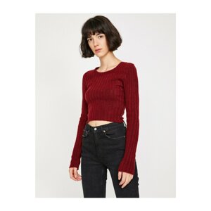 Koton Women's Claret Red Sweater