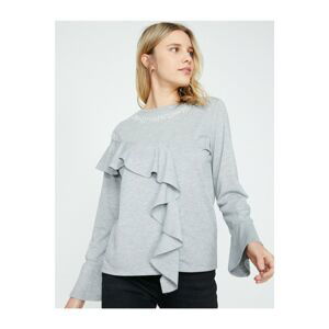 Koton Women's Gray T-Shirt