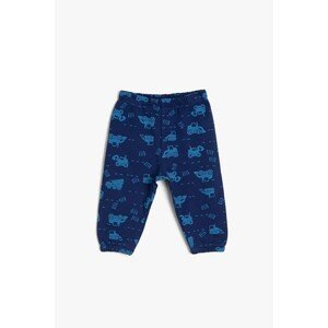 Koton Baby Boy Navy Blue Printed Sweatpants