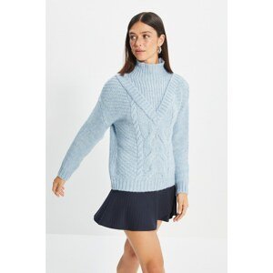 Trendyol Light Blue Turtleneck Knitwear Sweater