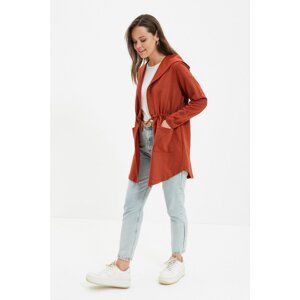 Trendyol Tile Hooded Rope Tie Jacket