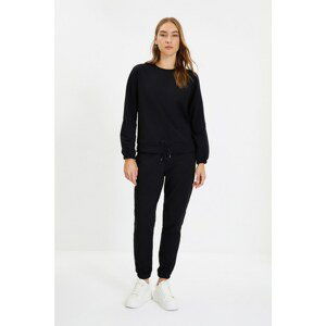 Trendyol Black Basic Knitted Tracksuit Set