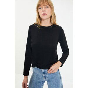 Trendyol Black Crew Neck Knitwear Sweater