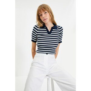 Trendyol Navy Striped Knitwear Sweater