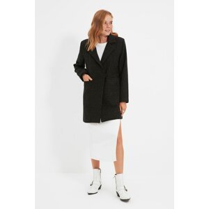 Trendyol Anthracite Buttoned Cachet Coat