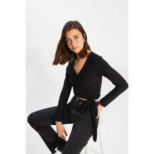 Trendyol Black Knitted Blouse