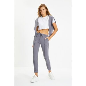 Trendyol Gray Basic Jogger Washed Knitted Sweatpants