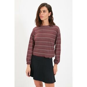 Trendyol Red Striped Knitted Blouse