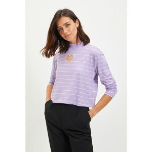 Trendyol Lilac Basic Knitted T-Shirt