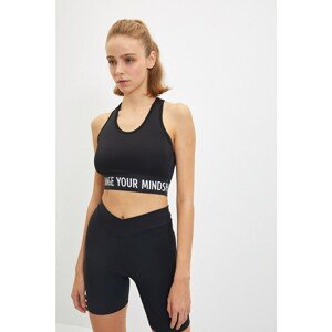 Trendyol Black Stripe Detailed Support Sports Bra