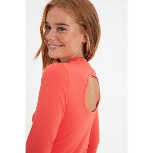 Trendyol Orange Cut Out Detailed Knitted Blouse