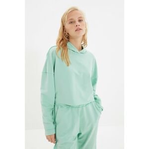 Trendyol Mint Stitch Detail Knitted Sweatshirt