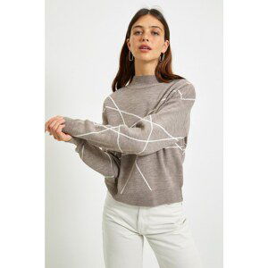 Trendyol Sweater - Beige - Regular fit