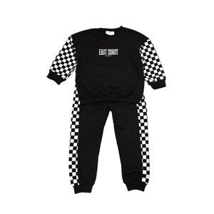 Trendyol Black Printed Boy Knitted Slim Tracksuit Set