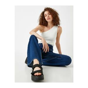 Koton Regular Waist Spanish Leg Denim Trousers - Victoria Jean