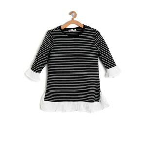 Koton Black Girl Striped T-Shirt