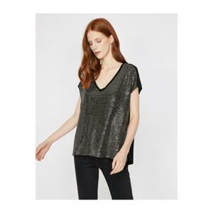 Koton Sequin Detailed T-shirt