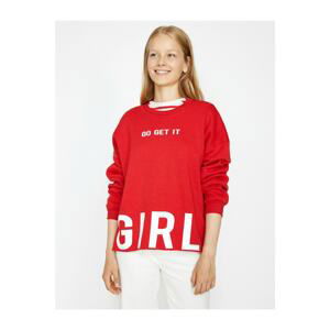 Koton Letter Printed Sweatshirt