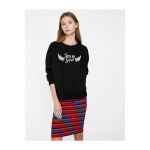 Koton Letter Printed Sweatshirt