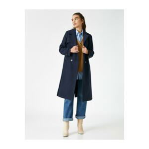 Koton Jacket Collar Buttoned Long Coat