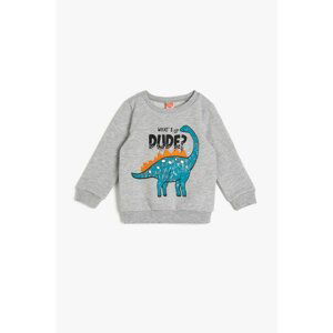 Koton Gray Printed Sweatshirt